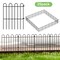 25-Pack No-Dig Garden Fence Panels, Rustproof Metal Decorative Border Fence